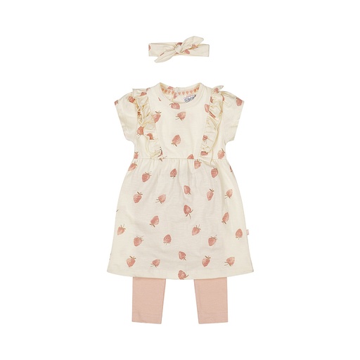 Dirkje | Outfit Girls Sweet Off white 2-delig + Haarband