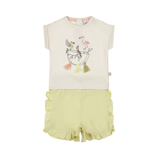 Dirkje | Outfit Girls Fresh Soft green 2-delig