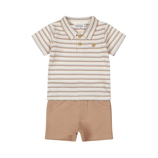 Dirkje | Outfit Boys Ocean Life Brown 2-delig