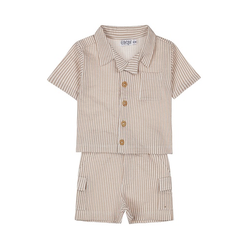 Dirkje | Outfit Boys Ocean Life Brown 2-delig