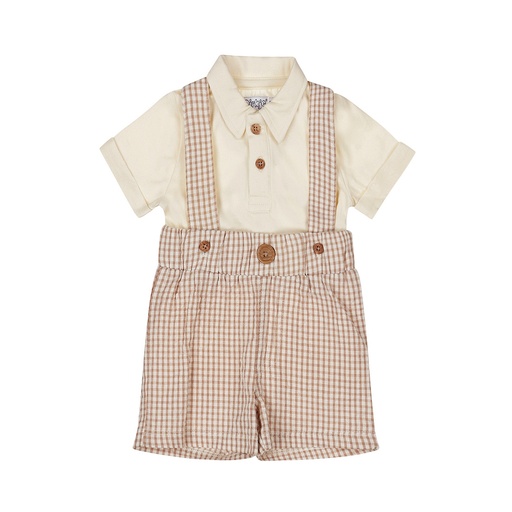 Dirkje | Outfit Boys Sky Rider Off white 2-delig