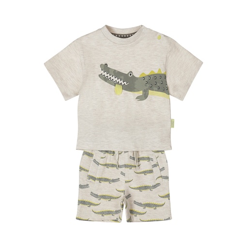 Dirkje | Outfit Boys Jump Around Off white 2-delig