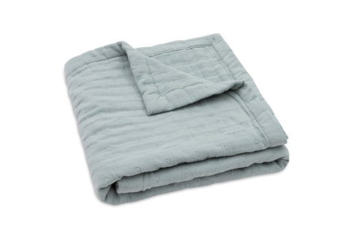 [544505] Jollein | Deken Sea Green Hydrofiel  Jacquard 75x100cm