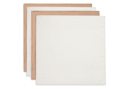 [544515] Jollein | Tetra Doek Biscuit/Ivory Small 70x70cm 4-pack