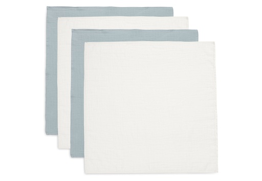 [544516] Jollein | Tetra Doek Green/Ivory Small 70x70cm Sea 4-pack