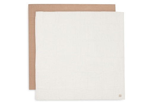 [544524] Jollein | Tetra Doek Biscuit/Ivory Large 115x115cm 2-pack