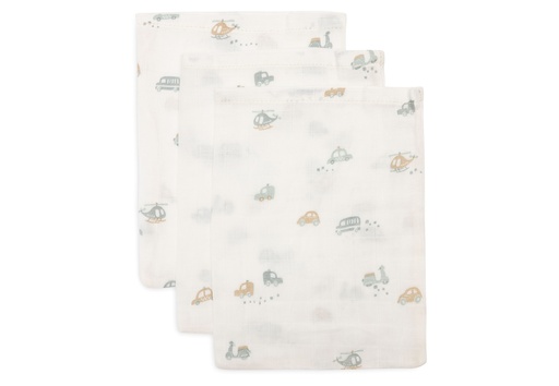 [544540] Jollein | Washandje On The Go Tetra 15x20cm 3-pack