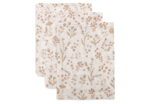 [544541] Jollein | Washandje Bloomy Tetra 15x20cm 3-pack
