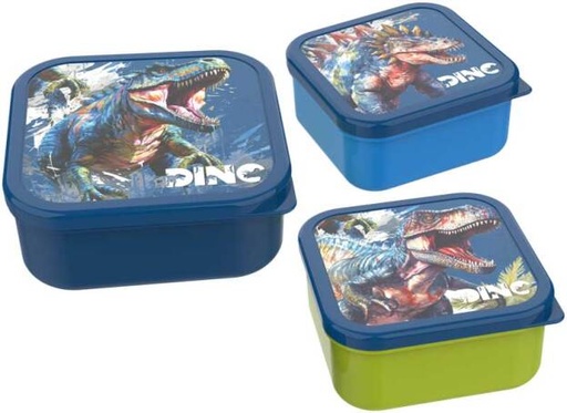 [545144] Lunch Buddies | Bewaarpotje T-Rex Snackbox 3-pack