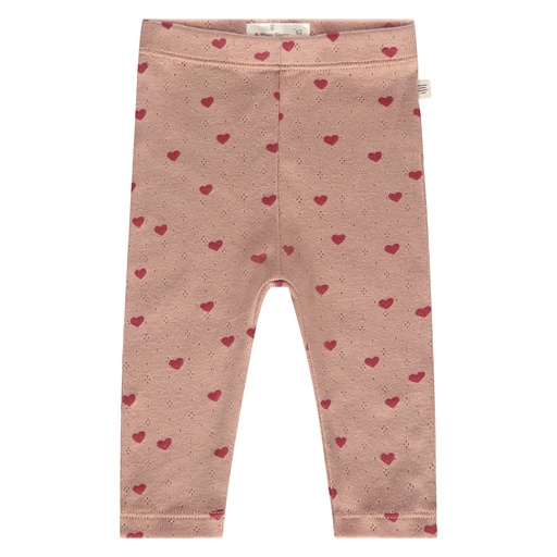 A Tiny Story | Legging Dusty Coral All Over Hearts