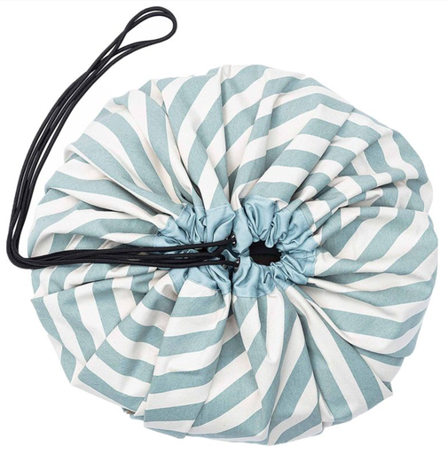 [545435] Play and Go | Opbergzak Original Green All over Strepen Rond Katoen  Opvouwbaar Ø140cm 