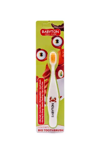 [546199] Babyton | Tandenborstel Bio Tandenborstel Zachte Haartjes Krab