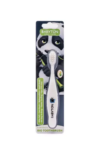 [546201] Babyton | Tandenborstel Bio Tandenborstel Zachte Haartjes Panda