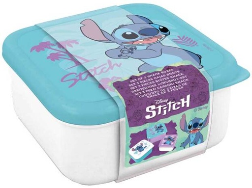 [546251] Stitch | Bewaarpotje Snackbox 3-pack