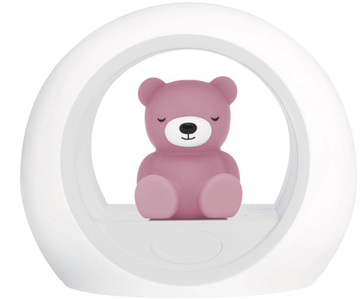 [546313] NACHTLAMP DRAADLOOS, Billy Bear, green, wit/groen, rond, beer, 18x15cm, LED lampje (kopie)
