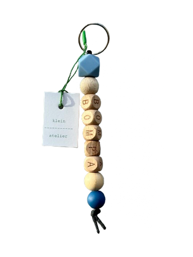 [546355] Klein Atelier | Sleutelhanger BOMPA Powder Blue/Niagara
