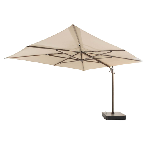 [546924] 4SO | Parasol Finca Zweefparasol Wenge Frame Beach Doek:100% Solefin Draaibaar Kantelbaar 300x400cm