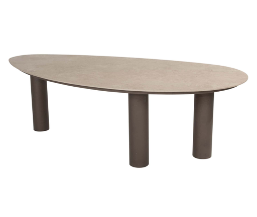 [546943] 4SO | Tuintafel "Blad" Arizona "Table Top" Pebble Ceramic 240x130cm