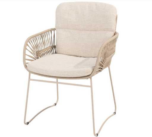 [546950] 4SO | Tuinstoel Murcia Dining Chair Latte met Kussens