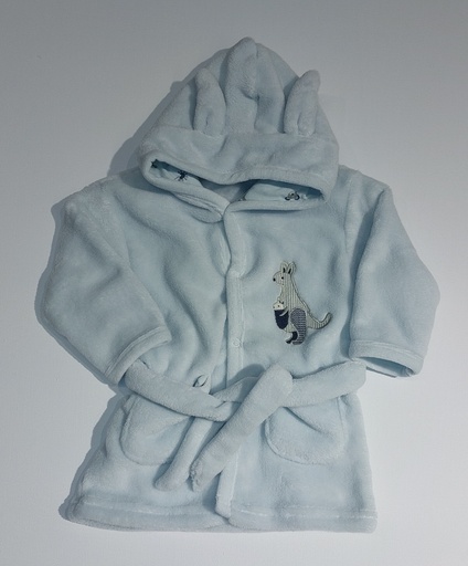 Picco Mini | Badjas Safari Blauw Fleece  