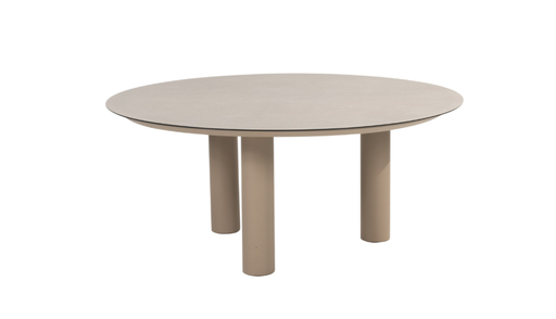 [546999] 4SO | Tuintafel Donato Low Dining Table Ceramic Print Latte Ø160cm H69cm