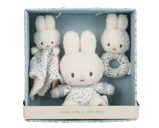 [547091] Little Dutch | Giftset Nijntje Lucky Leaves Knuffeldoek/Knuffel/Rammelaar
