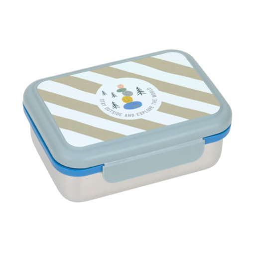 [547126] LAESSIG | Lunchbox | RVS | Sunny Explorer groen/blauw