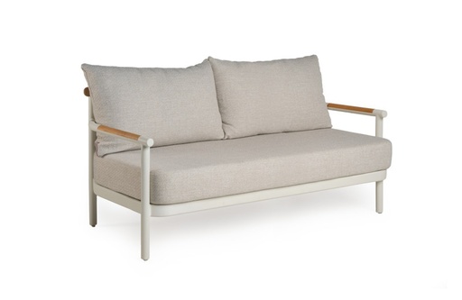 [547277] Tierra | Hiuri Lounge 3-Seater Creme White 217  x  84 x 76,5 cm