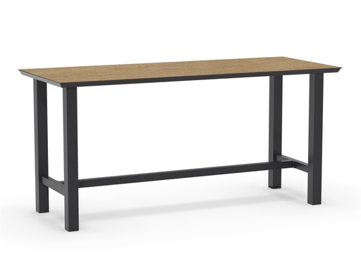[547281] Tierra | Bar Table Trespa Bergamo Charcoal 210x80x105cm