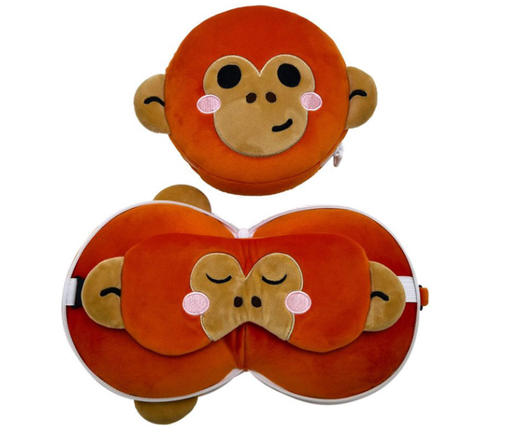 [547384] Relaxeazzz | Reiskussen/Slaapmasker Orang-Oetan Honey