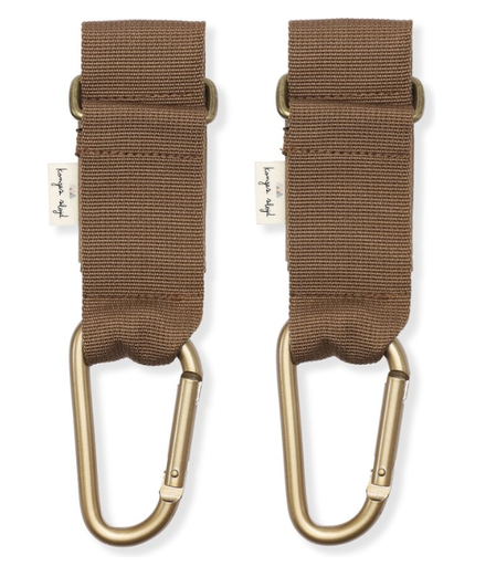 [459986] TASSENHAAK, Stroller Strap, walnut, bruin, textiel, 2 stuks