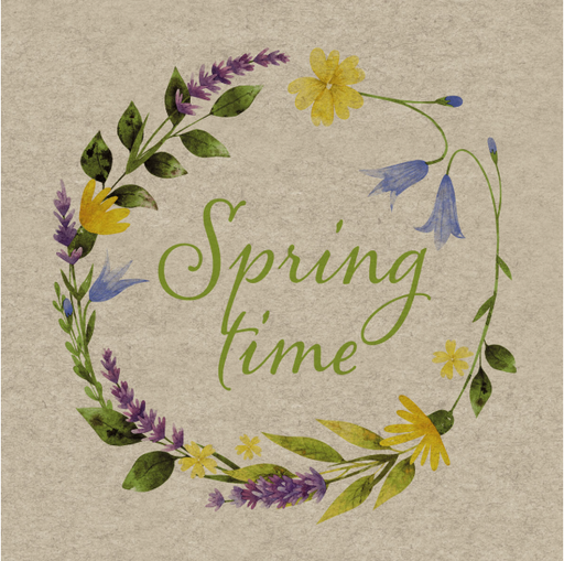 [547657] Duni | Servetten Spring Time 2-laags recycled 33x33cm
