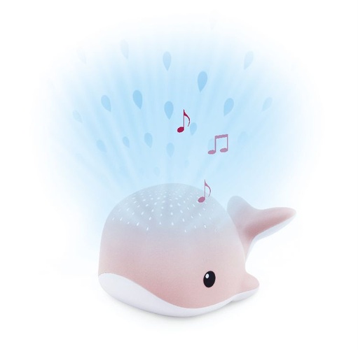 [547659] Zazu | Nachtlamp met projectie Wally Purple walvis in kunststof met muziek  