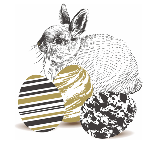 [547660] Duni | Servetten Marbled Eggs 3-laags 33x33cm