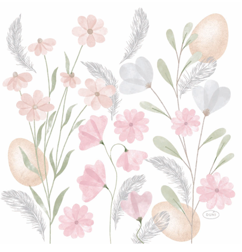 [547666] Duni | Servetten Soft Easter 3-laags 33x33cm