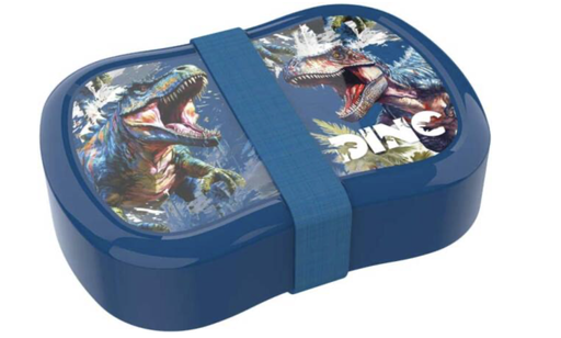 [547930] Lunch Buddies | Brooddoos T-Rex Blauw 185x185x68mm