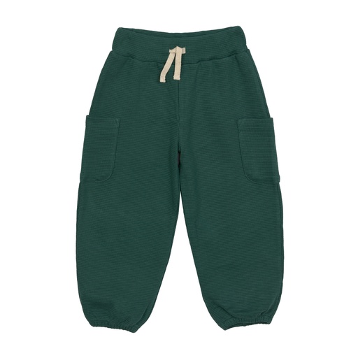 Laessig | Broek Little Gang Cargo Pants Waffle Dark Green 