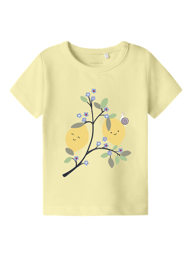 Name It | T-shirt Girls Nbffaberry Pastel Yellow