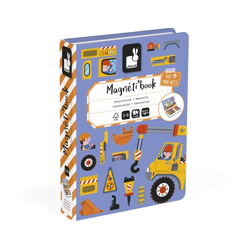 [548667] Janod | Magneetboek Magneti'book  Construction