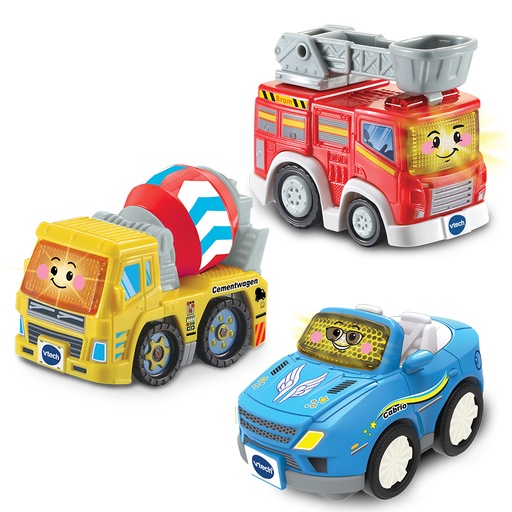 [548792] Vtech | SPEELFIGUUR, Trio Bram, Collin & Sepp, Toet Toet, kunststof, +muziek, +activities, af 12M 