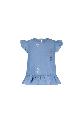 Le Chic Garçon | Top Eliny Embro Denim Top