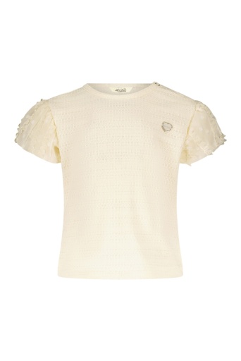 Le Chic Garçon | T-Shirt Naray Dots&Ruffels T-Shirt Dreamy Creamy