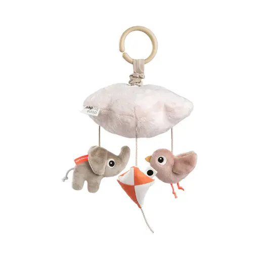 [549002] Done by Deer | Muziekmobiel Playground  Vlieger/Olifant/Vogel Roze