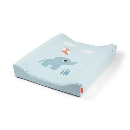 [549014] Done by Deer | Waskussen Playground Blue Changing Pad Olifant 50x65