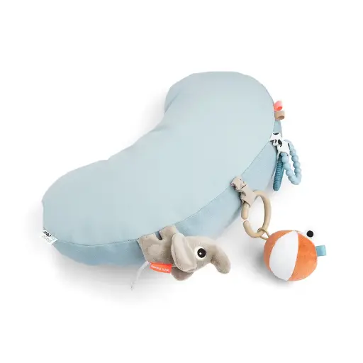 [549015] Done by Deer | Speelgoed Park Playground Blue Tummy Time Activity Pillow