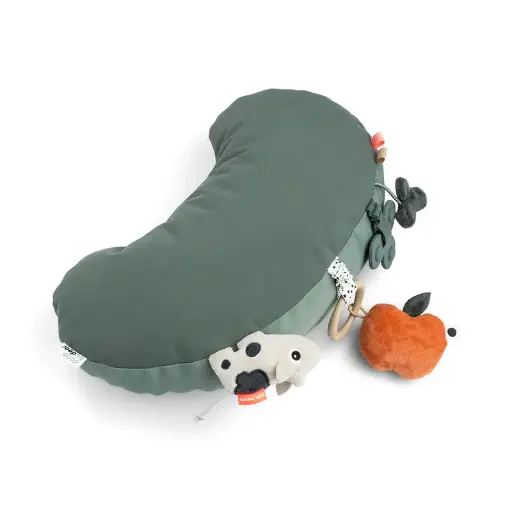 [549016] Done by Deer | Speelgoed Park Tiny Farm Green Tummy Time Activity Pillow