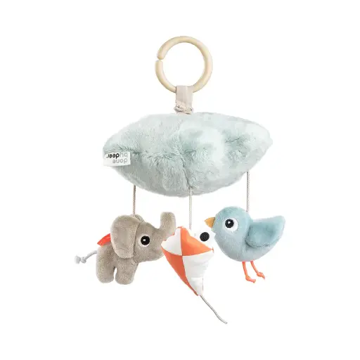 [549023] Done by Deer | Muziekmobiel Playground Blue Vlieger/Olifant/Vogel