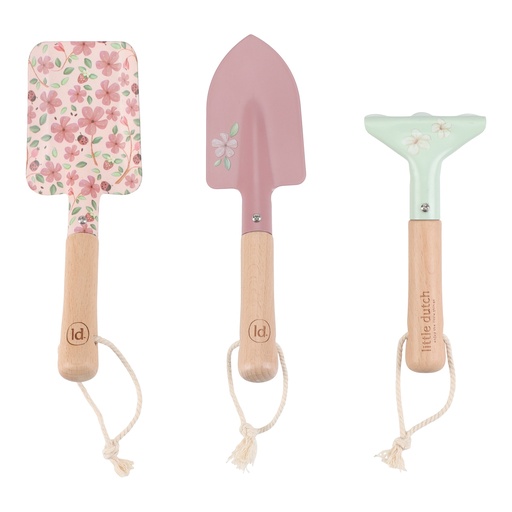 [549147] Little Dutch | Tuingerief Fairy Garden Roze 3-delig