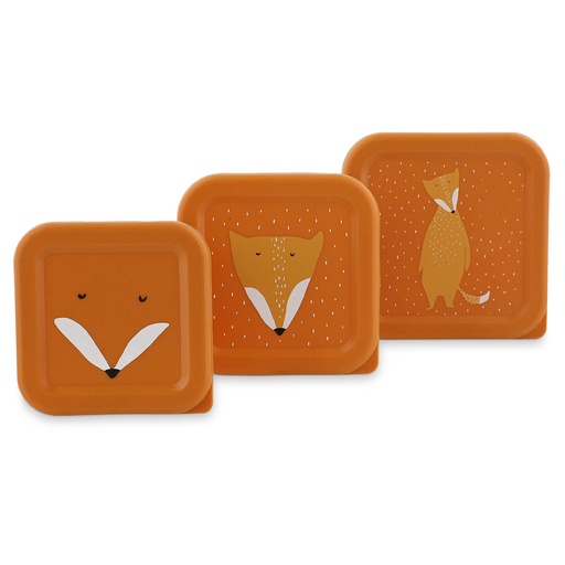 [549201] Trixie | Bewaarpotje Snack Box Mr. Fox Oranje 3-pack