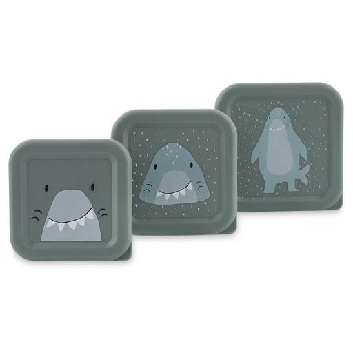 [549205] Trixie | Bewaarpotje Mr. Shark Snackbox 3-delig